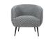 Tugitool ACCENT hall, 77x80xH74cm, polüesterkangas, puit, vineer, metall