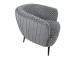 Tugitool ACCENT hall, 77x80xH74cm, polüesterkangas, puit, vineer, metall