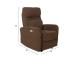 Tugitool recliner SAHARA pruun, 79x90xH102cm, vineer, metall