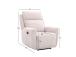 Tugitool MAREN manuaalne recliner 90x90xH104cm, beež