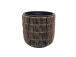 Lillepott WICKER D27xH28cm, helepruun