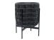 Lillepott WICKER alusega 38x38xH49cm, must