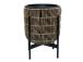 Lillepott WICKER alusega 30x30xH38cm, helepruun
