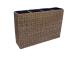 Lillekast WICKER 89x24xH60cm, helepruun