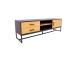 TV-laud AMSTERDAM 160x40xH50cm, tamm/must