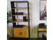 Riiul AMSTERDAM 80x30xH180cm, tamm/must