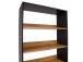 Riiul AMSTERDAM 80x30xH180cm, tamm/must