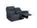 Diivan BOWEN 2-kohaline elektriline recliner 150x86xH102cm, tumehall naturaalne nahk