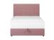 Kontinentaalvoodi LEVI 120x200cm, madratsiga, roosa, 123x210xH114,5cm