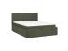 Kontinentaalvoodi LEENA 160x200cm, madratsiga, roheline, 176x221xH110cm
