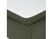 Kontinentaalvoodi LEENA 160x200cm, madratsiga, roheline, 176x221xH110cm