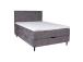 Kontinentaalvoodi LAARA 140x200cm, grafiit, 141x208xH119cm