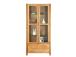 Vitriinkapp CHICAGO NEW 2-klaasuksega ja 2-sahtliga, 91x40xH190cm, puit: tammespoon/MDF, värvus: naturaalne, õlitatud