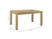 Söögilaud CHICAGO NEW 140x90xH76cm, tamm