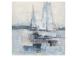 Õlimaal 100x100cm, purjekad merel