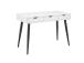 Kirjutuslaud NEPTUN 110x50xH77cm, valge/must, melamiinplaat, metall