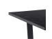 Söögilaud AMBLE 160x90xH74cm, must, melamiin, metall