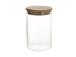 Klaaspurk JARA D8,3xH13cm 790ml  bambusest kaanega