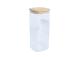 Purk JAR 10x10xH23cm 1900ml  bambusest kaanega, klaas