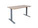 Töölaud ERGO 1-mootoriga 140x70xH71-121cm, vaher, melamiinplaat