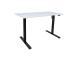 Töölaud ERGO OPTIMAL 1-mootoriga 120x60cm, valge