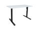 Töölaud ERGO OPTIMAL 1-mootoriga 120x60cm, valge