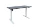 Töölaud ERGO LIGHT 1-mootoriga 120x60cm, valge/must