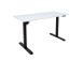 Töölaud ERGO LIGHT 1-mootoriga 120x60xH73-118cm, must/valge