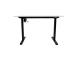 Töölaud ERGO LIGHT 1-mootoriga 120x60xH73-118cm, must/valge