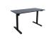 Töölaud ERGO LIGHT 1-mootoriga 120x60cm, must
