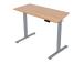 Töölaud ERGO FIT 1-motoriga 120x68xH71,5-116cm, tamm/hõbehall