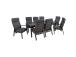 Aiamööblikomplekt TOMSON laud ja 8 tooli