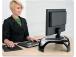 Monitorialus ergonoomiline FELLOWES Smart Suites must/hõbedane