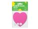 Märkmepaber ERICH KRAUSE Neon, Heart, 75х75 mm, 50 lehte, roosa