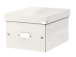 Pappkast kaanega LEITZ Click & Store (S) 220x160x282mm valge