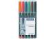 Permanentne marker OHP STAEDTLER Lumocolor 318 F 0,6mm 6 värvi komplekt