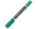 Permanentne marker Staedtler DUO 348 kahe otsaga 0,61,5mm roheline