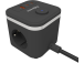 Pikendusjuhe FELLOWES Ampra 3-pesa, 1 x USB-A ja 2 x USB-C, lülitiga must