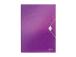 Plastmapp A4 kummiga LEITZ WOW lilla