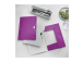 Plastmapp A4 kummiga LEITZ WOW lilla