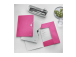 Plastmapp A4 kummiga LEITZ WOW roosa