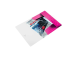 Plastmapp A4 kummiga LEITZ WOW roosa