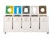 prügikast 90L x 5 sorteerimisjaam SORTAIDER SORTER 90W5