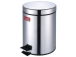 Prügikast pedaaliga 5L hõbedane