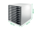 Sahtliboks 285x290x355 LEITZ 10-sahtliga A4 must