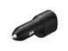 Samsung Duo Car Charger, USB-A, USB-C, 25 W + 15 W, must - Autolaadija