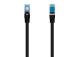 HAMA Network Cable, CAT-6a, 10 Gbit/s, S/FTP varjestusega, 3 m, must - Ethernet kaabel