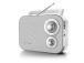 Muse M-051RW, FM, analoog, patareidega kasutatav, valge - Kaasaskantav raadio