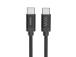 Hama Fabric Charging Cable, USB-C - USB-C, Nylon, 3 m, must - Kaabel