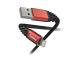 Hama Extreme Charging Cable, USB-A, Lightning, Nylon, 1.5 m, must/punane - Kaabel
